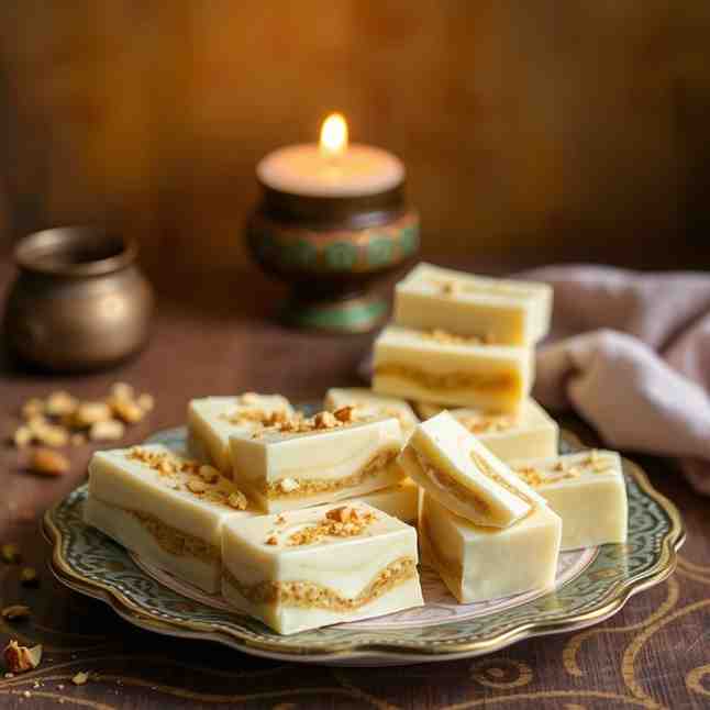Quick & Easy Milk Powder Burfi - A Healthy Sweet Treat